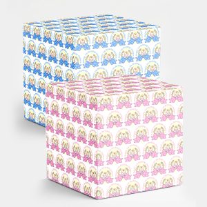 Baby Girls & Boy Happy Birthday Wrapping Paper