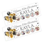 Five photos birthday wall decorations 