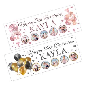 Happy Birthday Photo Banner