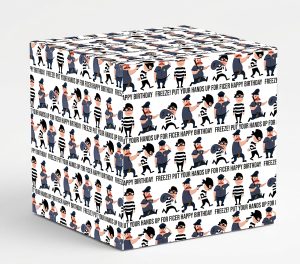 Police Happy Birthday Wrapping Paper
