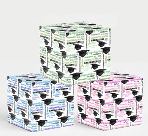 Graduation Wordart Gift Wrapping Paper