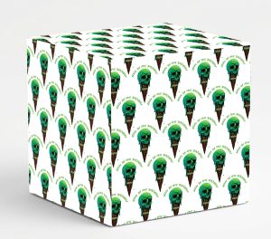 Skull Gothic Happy Birthday Wrapping Paper