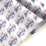 name on gift wrapping paper