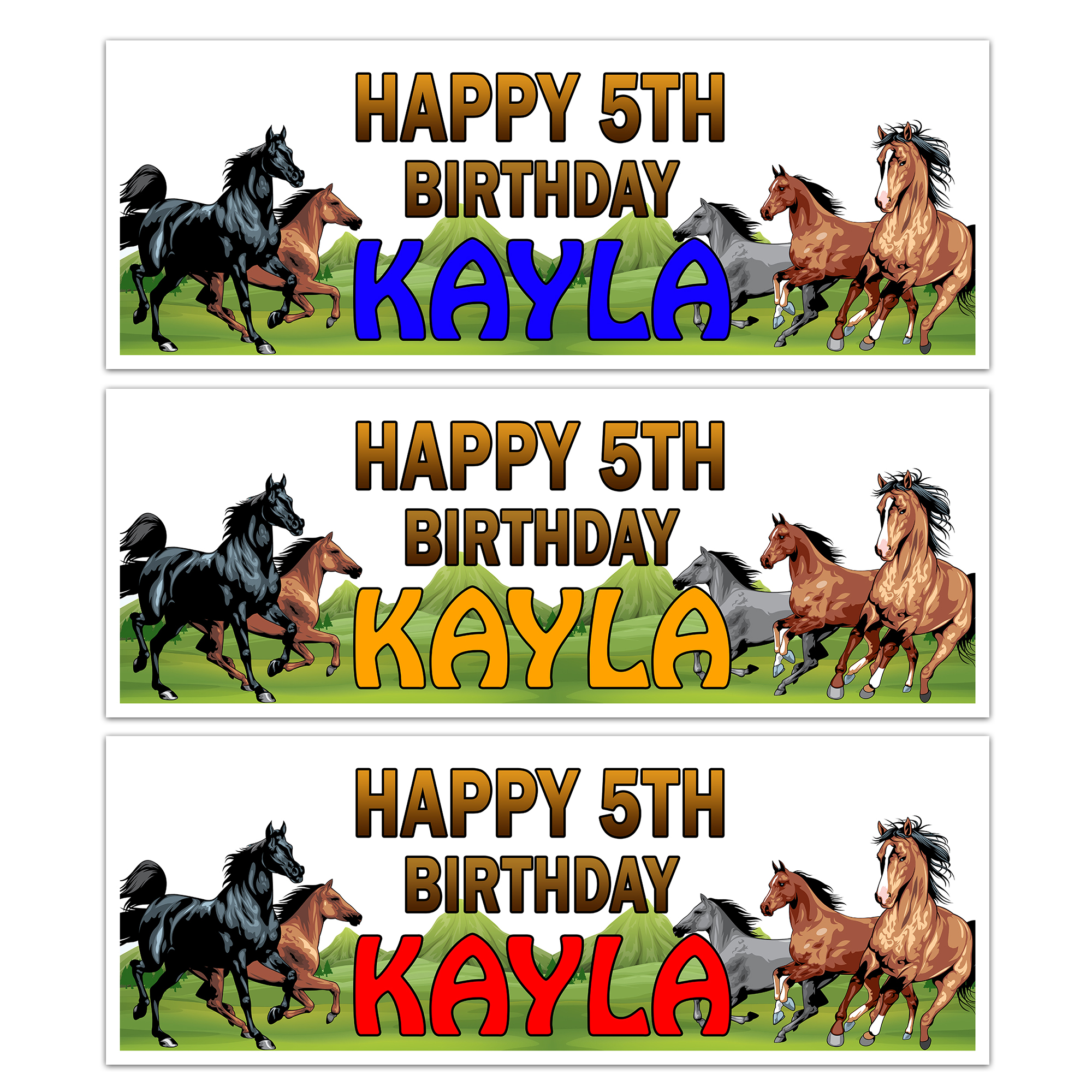 Horse Birthday Banner - Get Invited