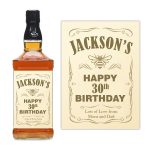 JD Honey bottle label