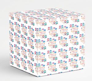 Owl Happy Birthday Gift Wrapping Paper