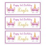 Unicorn Happy Birthday Banner