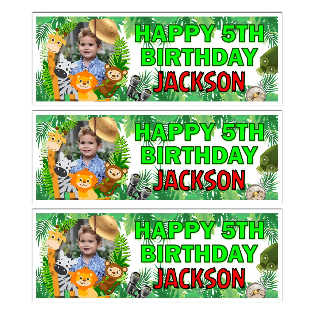 Jungle Happy Birthday Photo Banner joey-p-on-linkedin-so-beautiful