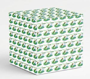 Frogs Happy Birthday Wrapping Paper