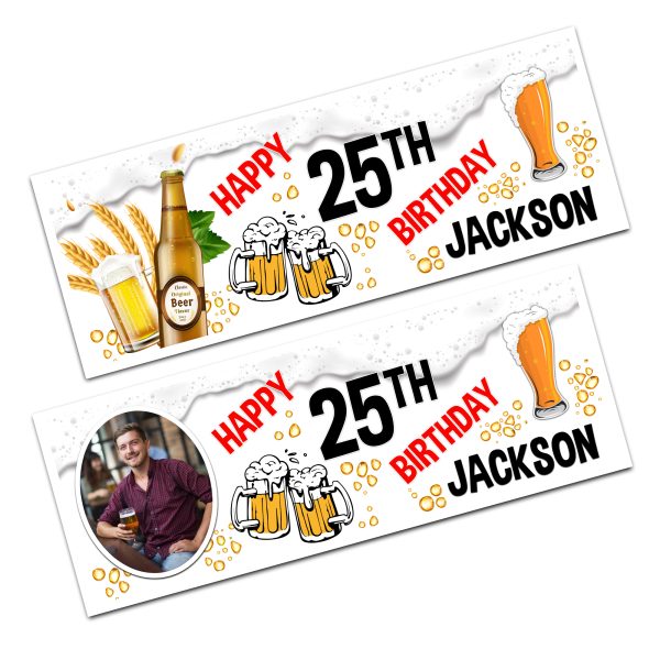 Beer happy Birthday Banner
