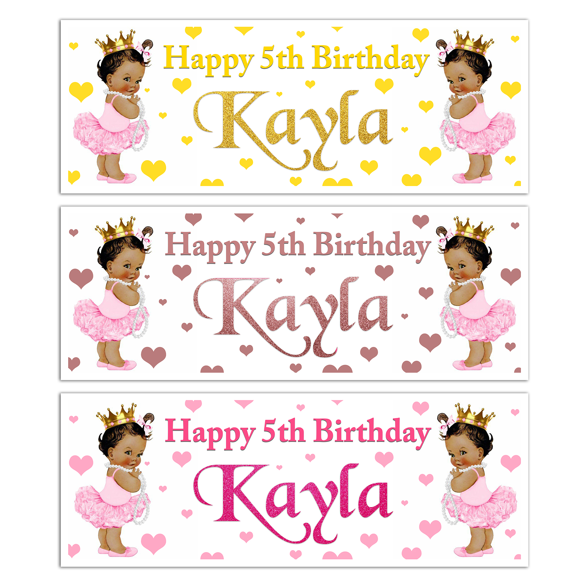 Princess Birthday Banner - Get Invited