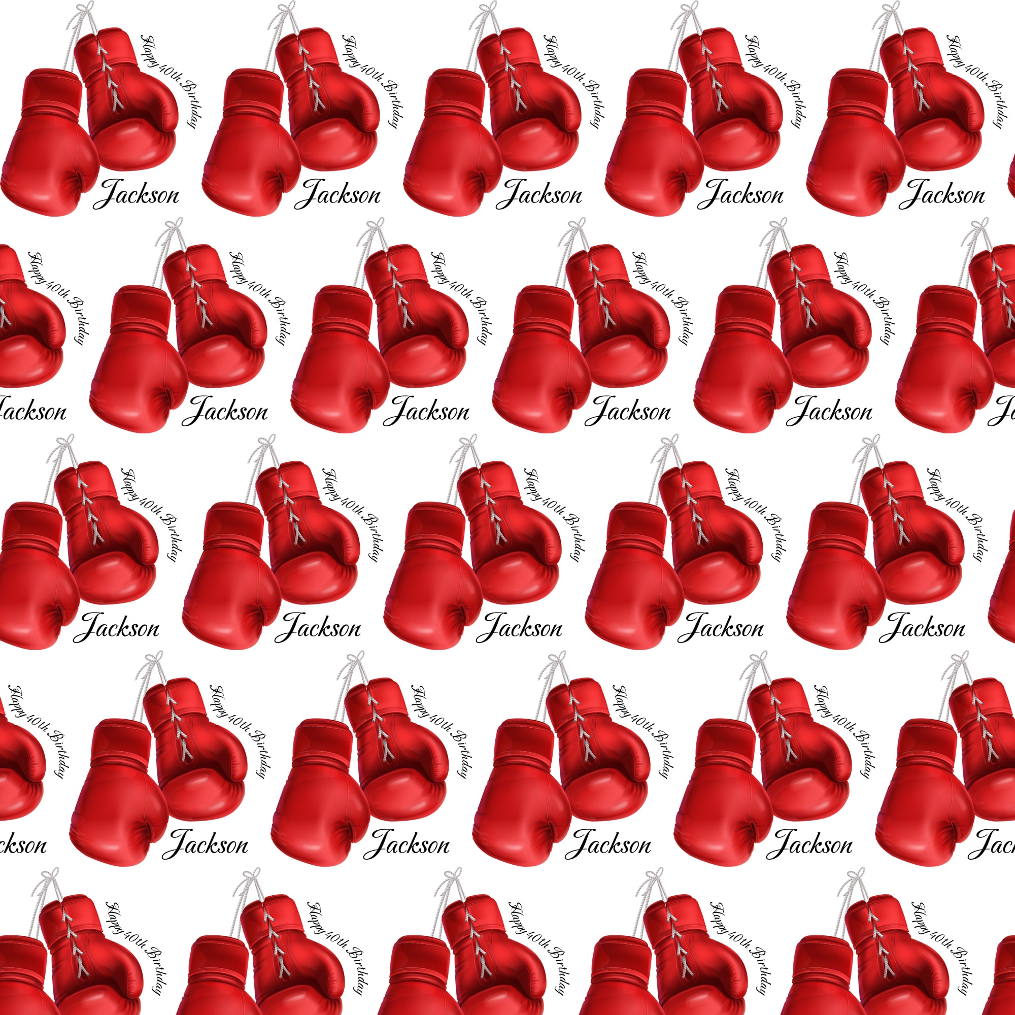 Boxing Wrapping Paper Get Invited