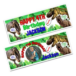 dinosaur birthday banner