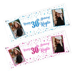 Photo Happy Birthday Banner