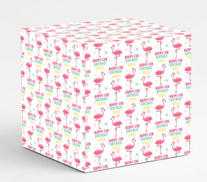 Flamingo Happy Birthday Wrapping Paper