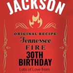 fire jack daniels birthday labels