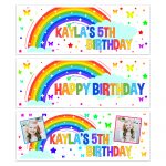 Rainbow birthday banner