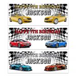 Sports car party decorations