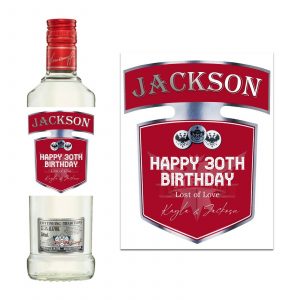 smirnoff custom label for vodka