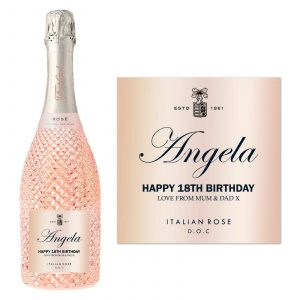 a bottle of Freixenet prosecco with a label