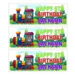 Train Happy Birthday Photo Banner