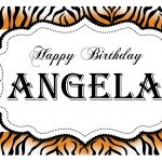 Happy Birthday Animal Print Personalised Banner 3 Designs to choose from Customise with name Available in two sizes: Regular – 80cm x 30cm XL – 6ft x 2ft Mulit buy discounts available 