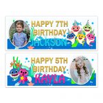 Personalised baby shark banner