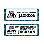 a couple of rectangular signs