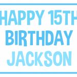 Happy Birthday banner 80cm x 30cm