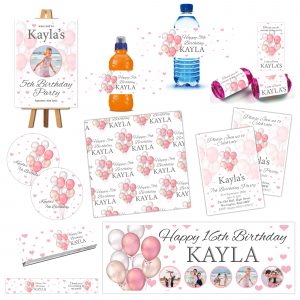 happy birthday pink decorations