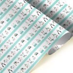 Christmas personalised paper for presents