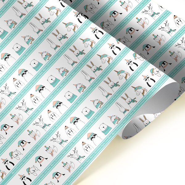 Christmas personalised paper for presents