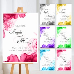 Wedding welcome sign
