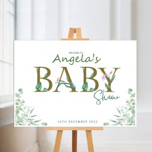 Baby Shower display board Sign with wording