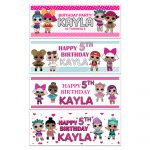 Personalise lol Dolls birthday banner