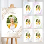 Funeral Memorial Photo Sign