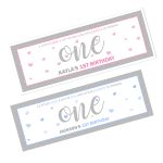 pink or blue 1st birthday 