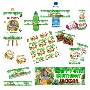 Jungle party decorations for children