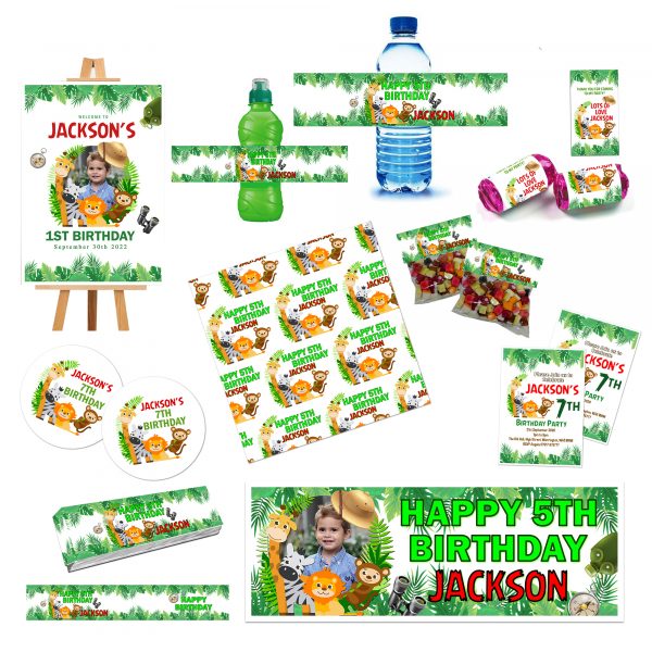 Jungle party decorations for children