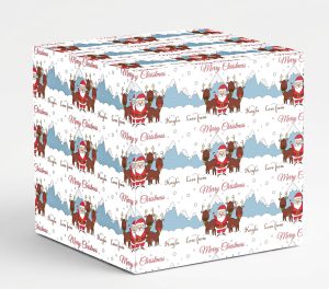 Christmas Santa Personalised Wrapping Paper