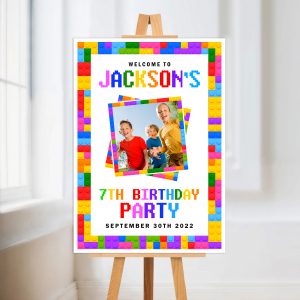 Lego Birthday Party Welcome Board