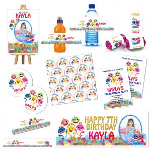 baby shark party decorations