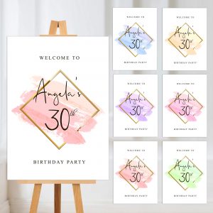 Birthday Party Welcome Board