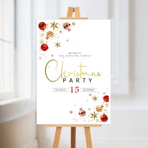 Christmas Party Welcome Board