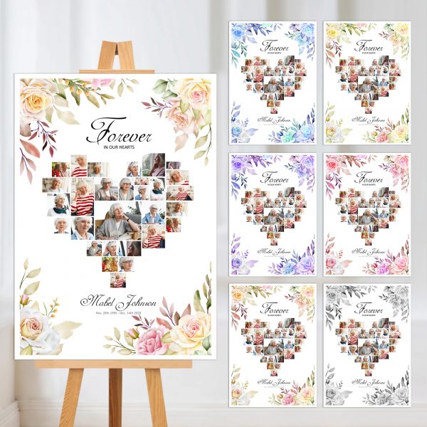 Funeral Photo Board