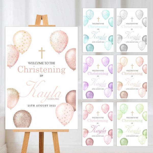 Christening Welcome Sign