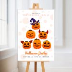 Halloween Personalised party Welcome sign.