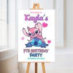 Lilo & Stitch welcome to my party sign
