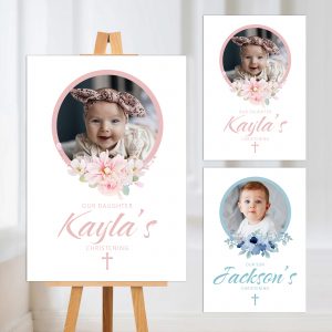 Christening announcements for a girl or boy