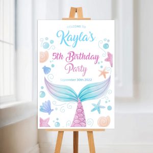 Personalised mermaid sign